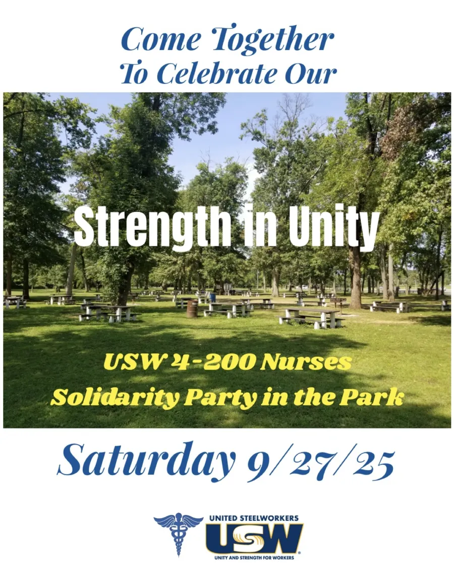 Solidarity Party in the Park Flyer